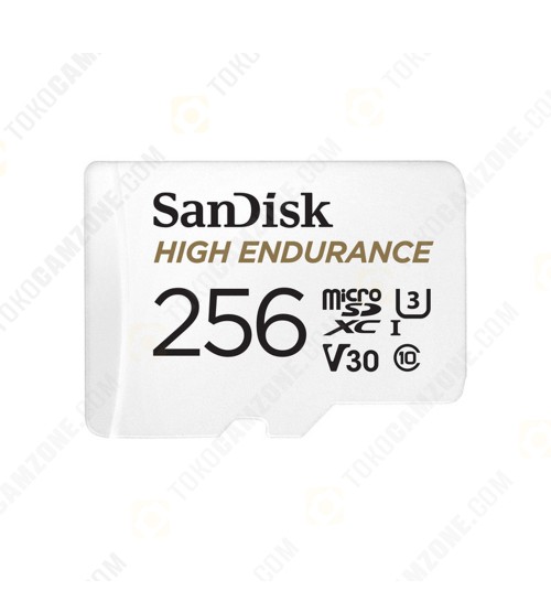 SanDisk 256GB High Endurance UHS-I microSDXC Memory Card with SD Adapter